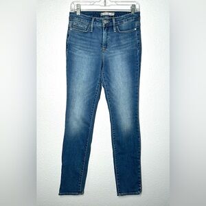 Athleta Sculptek Denim Mid Rise Skinny Jeans Blue Women’s Stretch Size 4